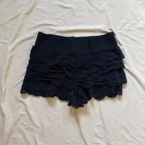 Crochet Ruffle Shorts